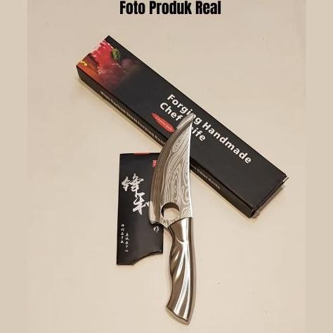 (Expert) pisau dapur sembelih Boning daging tulang damascus Pattern 256