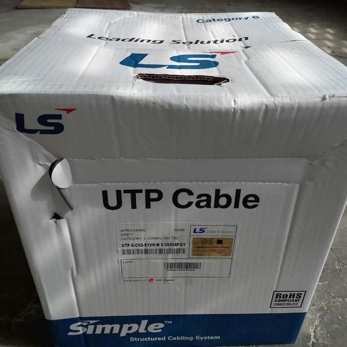 ls utp cable cat6 / kabel data cat 6 merk LS