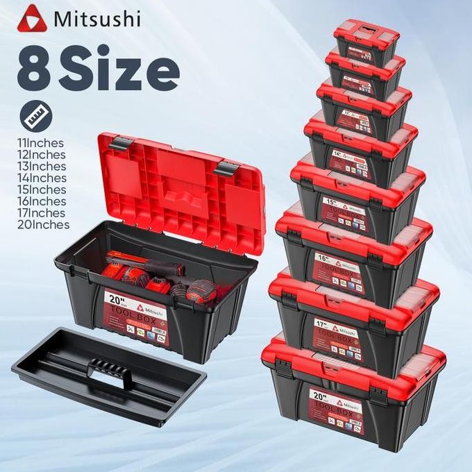 

Terlaris Mitushi Tool Box Rumah Toolbox Kecil Bahan Plastik Kotak Perkakas Storage Box Multifungsi