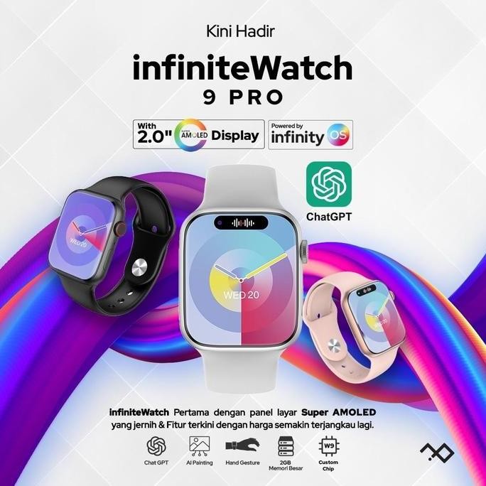 NEW [CUCI GUDANG] infiniteWatch 9 Pro with 2.0" HD AMOLED Display