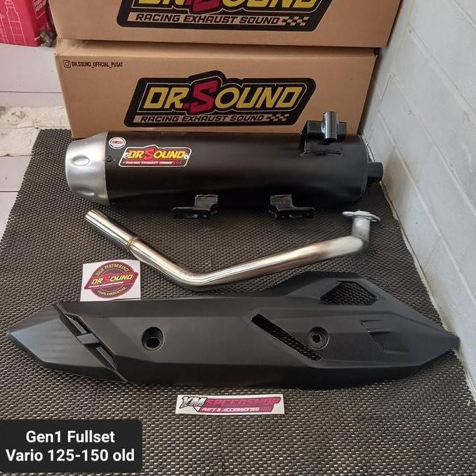 Knalpot dr sound gen 1 fullset pnp vario 125 bohlam vario 150 led old