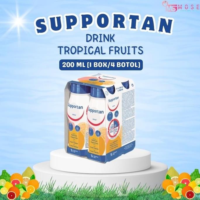 

BEBAS ONGKIR - Supportan Drink Tropical Fruits 200 ML [1 box/4 botol]