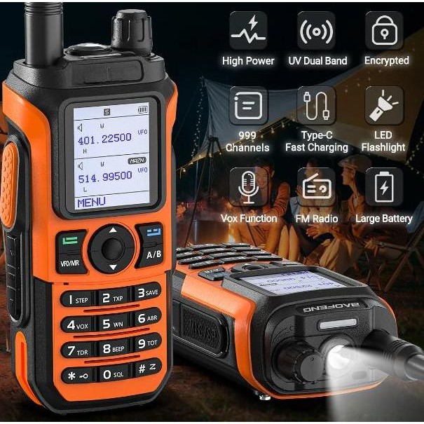 Promo Bonus Headset Ht Bo-Feng Uv21L Dual Band Vhf Uhf Fitur Vox Waterproof Ip54 Walkkie Talkie Bf U