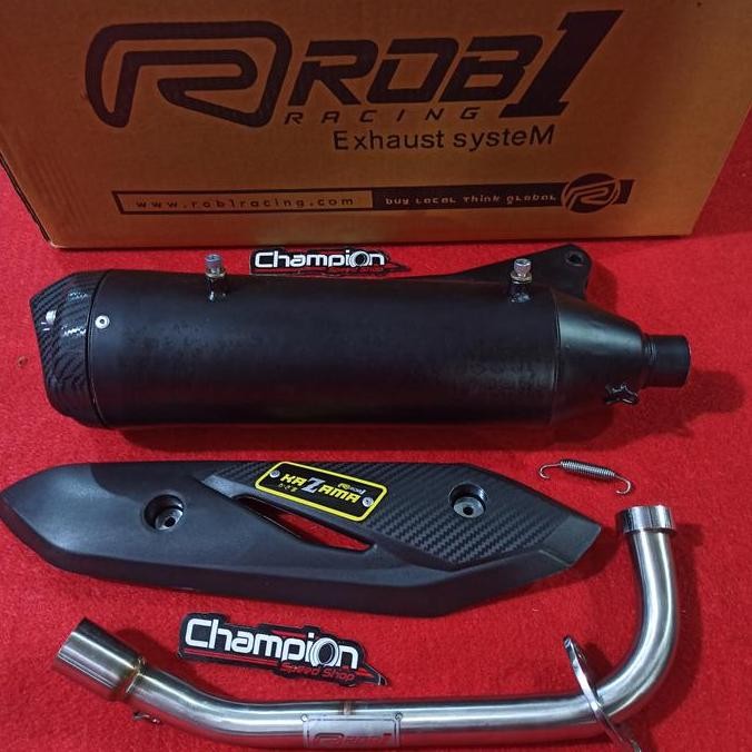 Knalpot Standar Racing ROB1 KAZAMA Mio Sporty Mio Smile Mio Soul Karbu