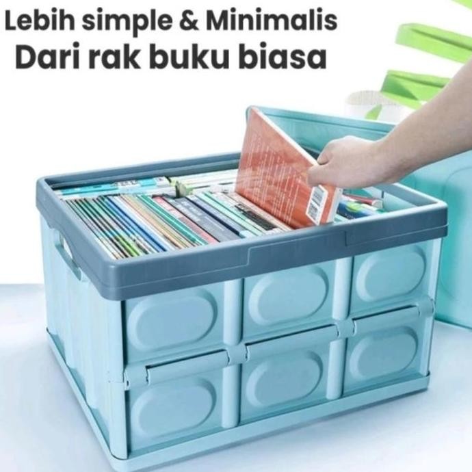 

Terlaris Dp Kotak Lipat Kontainer Plastik Serbaguna Storage Box Multifungsi 28L