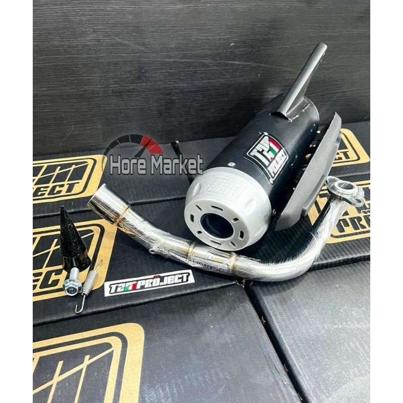 KNALPOT TZM PROJECT BEAT NEW DELUXE GENIO SCOOPY 2 2022 PRESTE ORI FULL SYSTEM