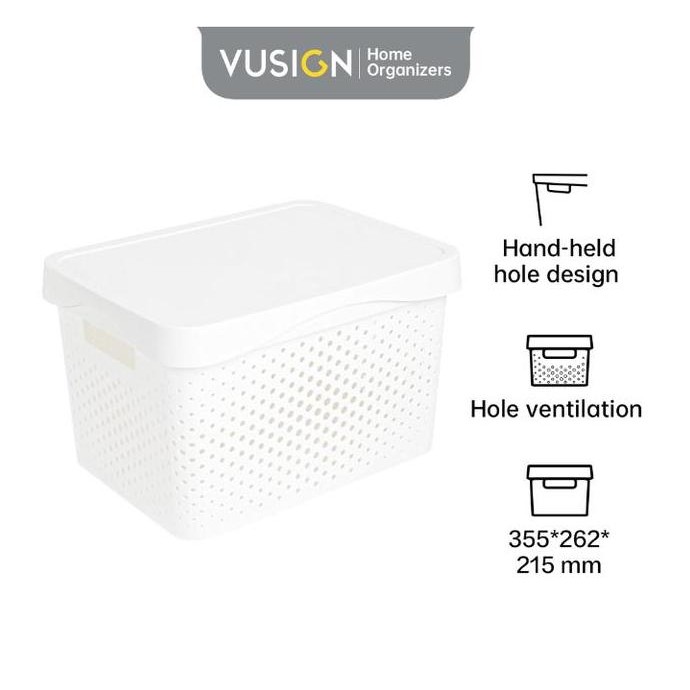 

Terlaris Vusign Storage Box Kotak Penyimpanan Organizer Plastik Bahan Pp Tebal Anti Lembab Vs46X