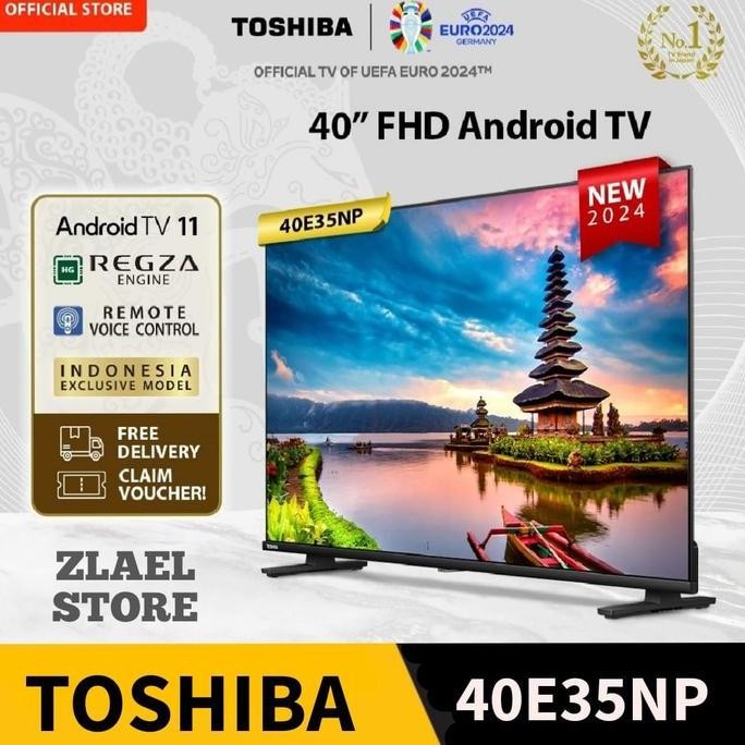 BEBAS ONGKIR - ANDROID TV 40 INCH TOSHIBA 40E35NP smart tv 40" Toshiba 40E35 Digital