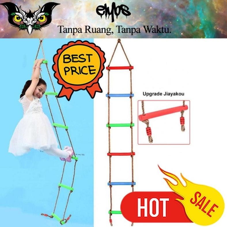 Mainan Anak Panjat Tangga Tali Outdoor Playground Climbing Ladder AST nUg