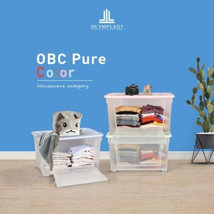 

Terlaris (Cargo) Olymplast Obc Pure Bening Transparan Box Container 62 Liter