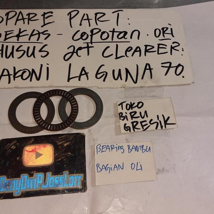 bekas copotan sparepart. khusus jet cleaner lakoni laguna 70. bagian BEARING BAMBU SET RUMAHAN NYA
