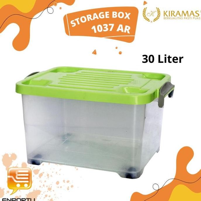 

Terlaris Kiramas Storage Box 30 Liter - 1037 Ar Green Container Serbaguna Hijau Penyimpanan