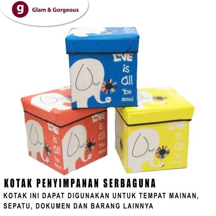 

Terlaris Sb004 - Animal Storage Box / Storage Stool / Tempat Mainan Ukuran 30Cm