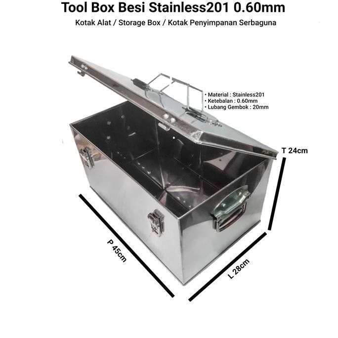 

Terlaris Tool Box Besar / Storage Box Besi / Kotak Penyimpanan Multifungsi