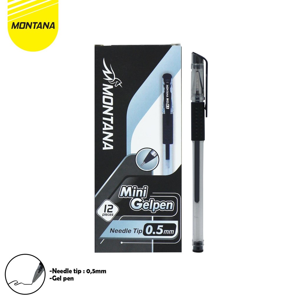 

MONTANA PULPEN PENA 0.5MM BALLPOINT PEN ALAT TULIS MG-0.5/LUSIN
