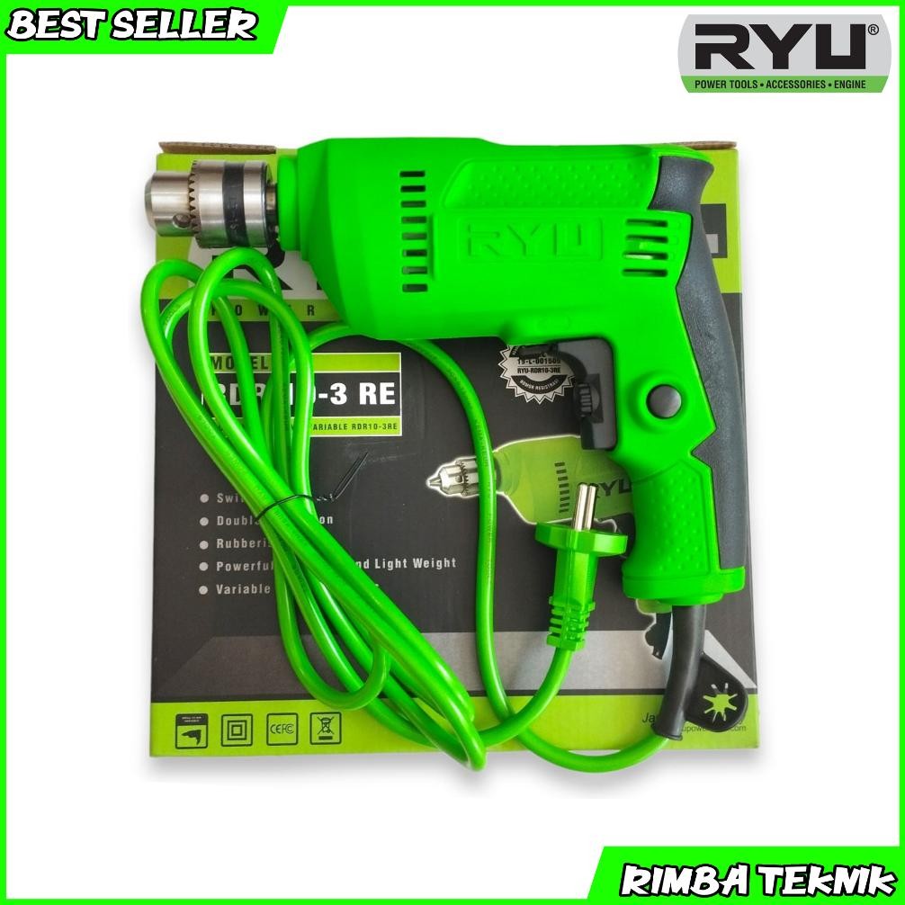 Carlosmomok12 [Promo] Mesin Bor Tangan Listrik 10 Mm Mesin Bor 10Mm - Bor Variable Speed - Mesin Bor