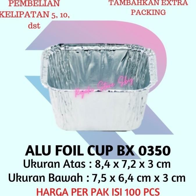 (Expert) ALUMINIUM FOIL CUP BX 0350 TANPA TUTUP