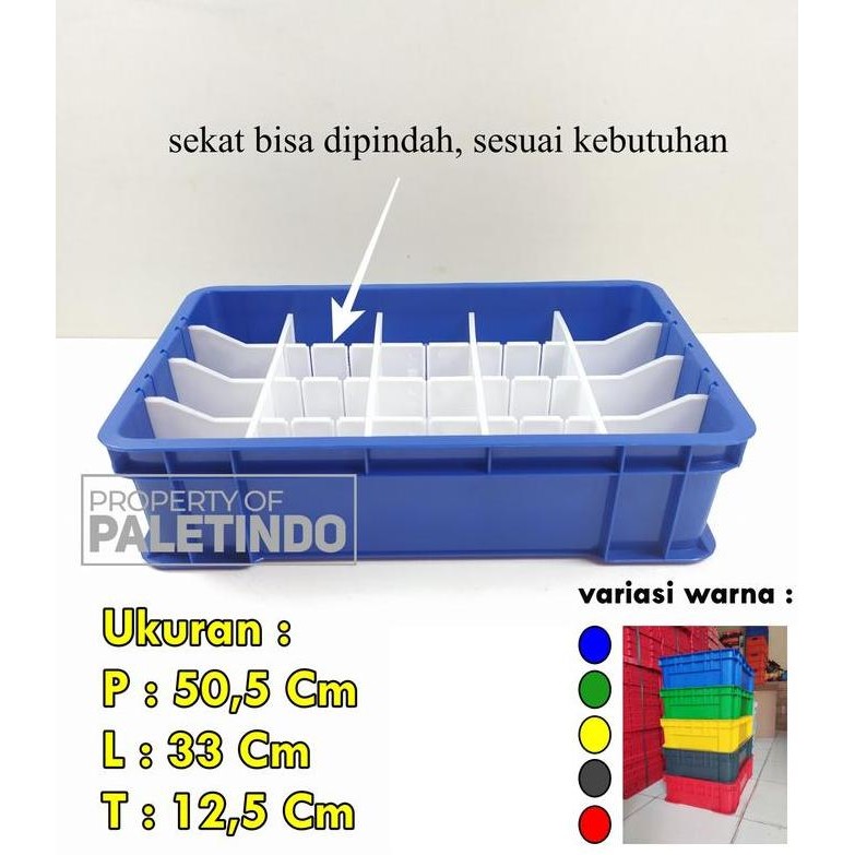

Terlaris Kotak Spare Part Serbaguna + Sekat 50,5 X 33 X 12,5 Cm