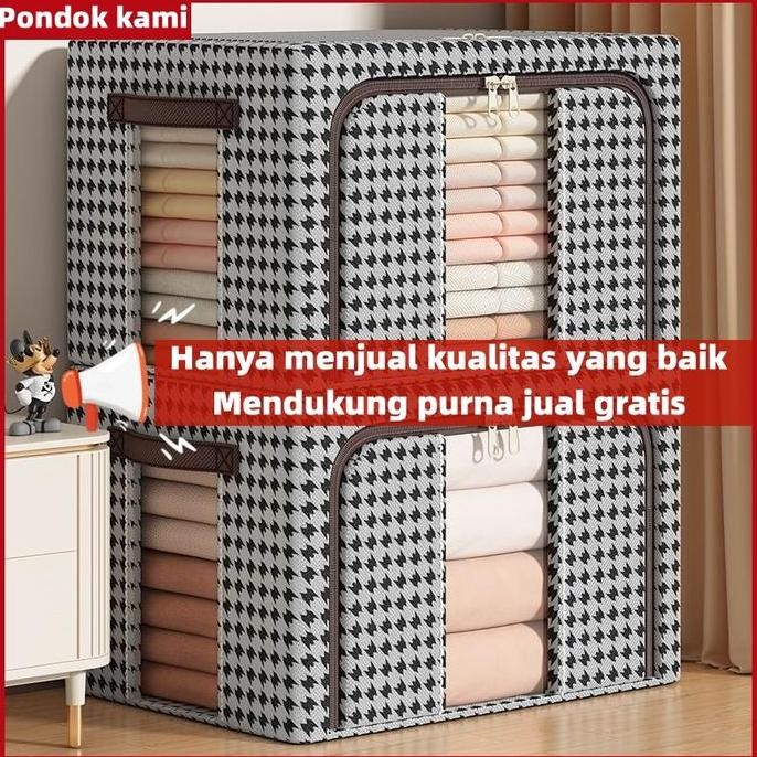 

Terlaris Storage Box Organizer Tahan Air Dan Tahan Debu Container Box Rangka Baja Menebal Box Baju Berkapasitas Besar Box Pakaian Box Container Barang Sehari-Hari Besar Dan Kuat Kotak Penyimpanan Rumah Mainan Organizer Box Storage