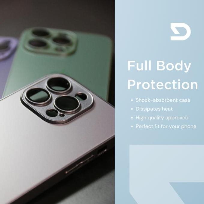 Case Iphone 11 12 13 14 Pro Max Matte Lens Protector Casing Prosteel Murah