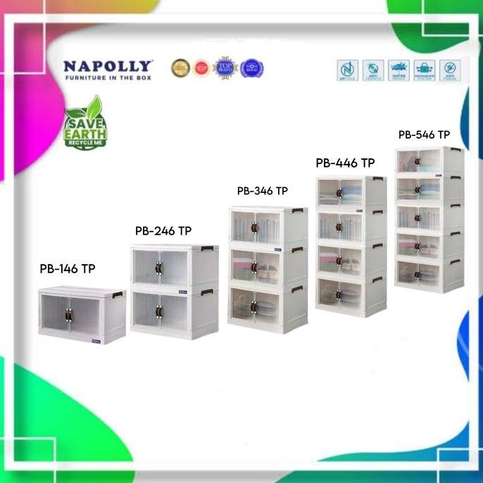

Terlaris Napolly Lemari Plastik Rak 2 Susun Poli Box Box Lipat Serbaguna