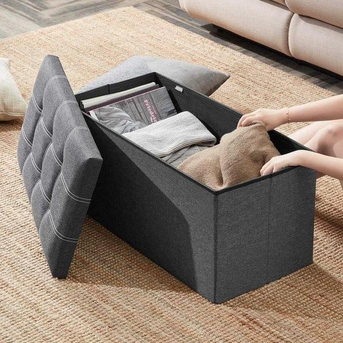 

Terlaris Sofa Kotak Penyimpanan Barang Buku Baju Mainan Perkakas Storage Box Foldable Lipat Minimalis