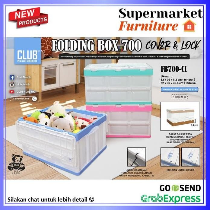 

Terlaris Box Container Lipat Club Box 700 / Club Folding Box 700 Cover & Lock