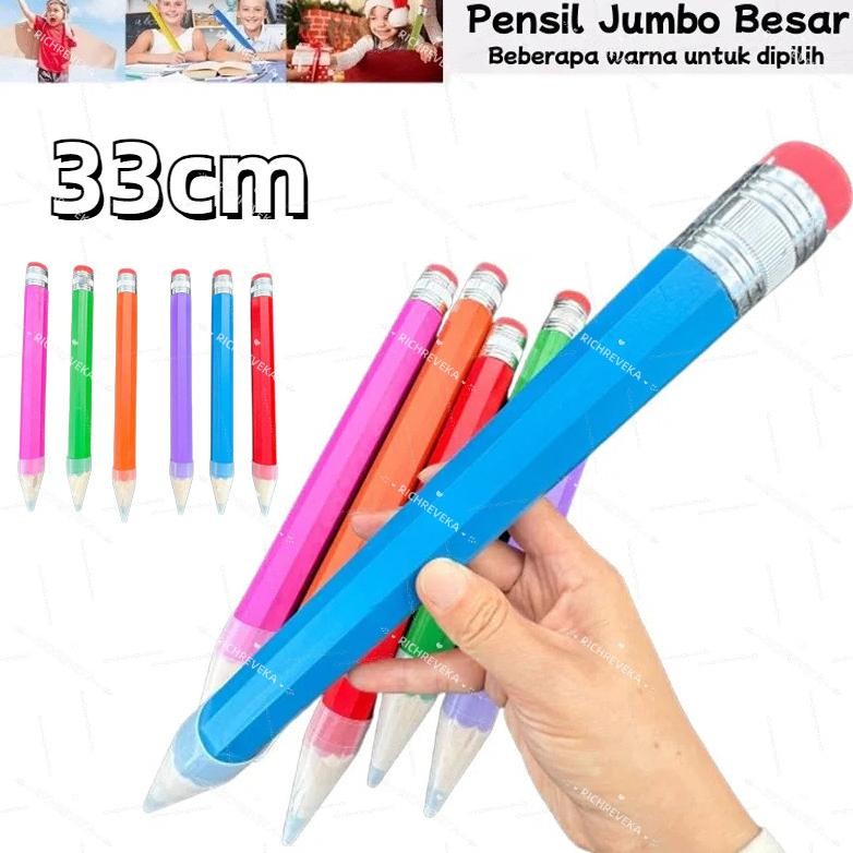 

33 CM Pensil Jumbo Besar Mainan Pencil Pensil Jumbo Hiasan Photo Kado