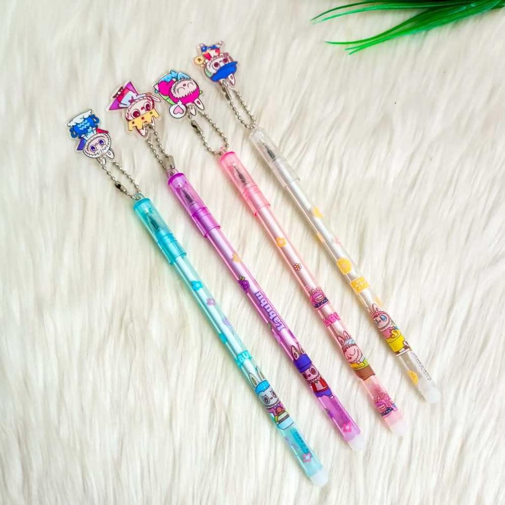 

1 LUSIN (12 PCS) PULPEN GANTUNGAN LABUBU PEN PENA BOLPEN BOLPOIN LISA BLACKPINK MURAH GROSIR COD