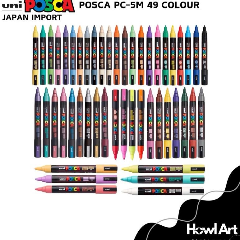 

UNI Posca PC-5M 49 Colour Paint Acrylic Marker Japan Import
