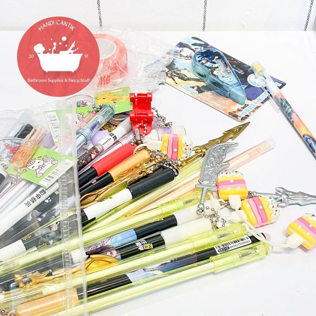 

Pouch alat tulis FULL pulpen lucu correction tape finger protector owl alat tulis sekolah kantor kado unik