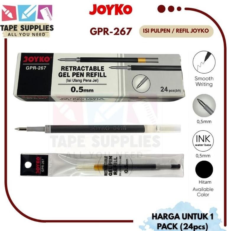 

Refill Pulpen Joyko GPR-267 / Isi ulang Pulpen Gel 265/265NT 1 Pack (24 Pcs)