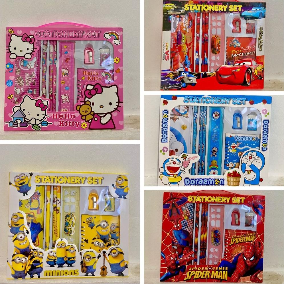 

perlengkapan sekolah alat tulis set lengkap import 6in1