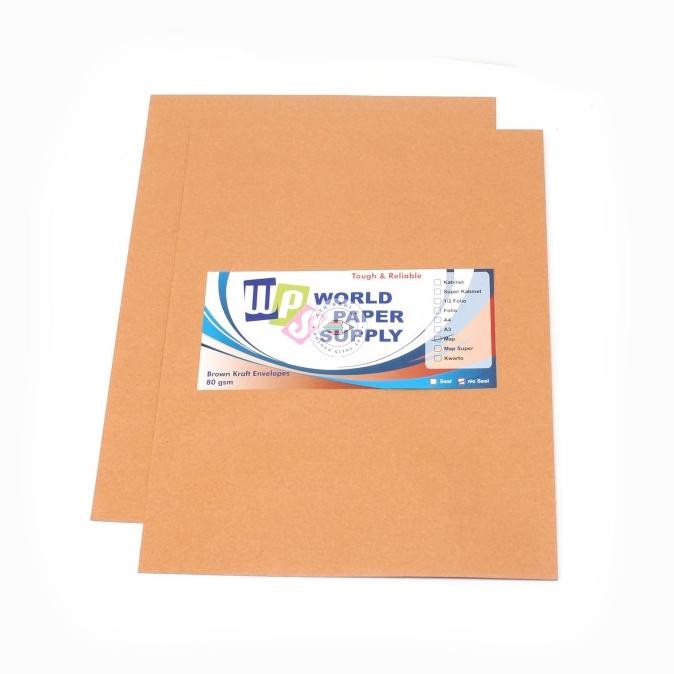 

Amplop Coklat Ukuran Map WPS ( 27,5 x 37,5 cm ) SS