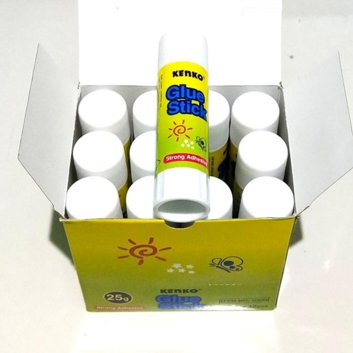 

Glue Stick Kenko / Lem Kertas 25 gr - 1 box isi 12 pcs AST