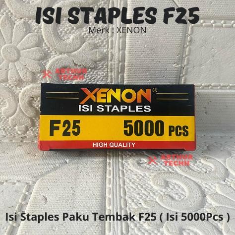 

XENON Isi Staples Mesin Paku Tembak - F25 | Refill Air Nailer Staples F25 High Quality AST