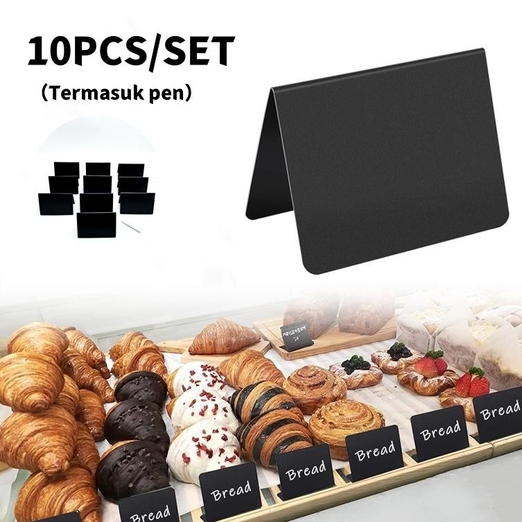 

10PCS/SET Letter Board Papan Mini Chalkboard Papan Tulis Menu Kecil Stand Papan Tulis Mini Papan Reserved Papan ReminderTermasuk pen AST