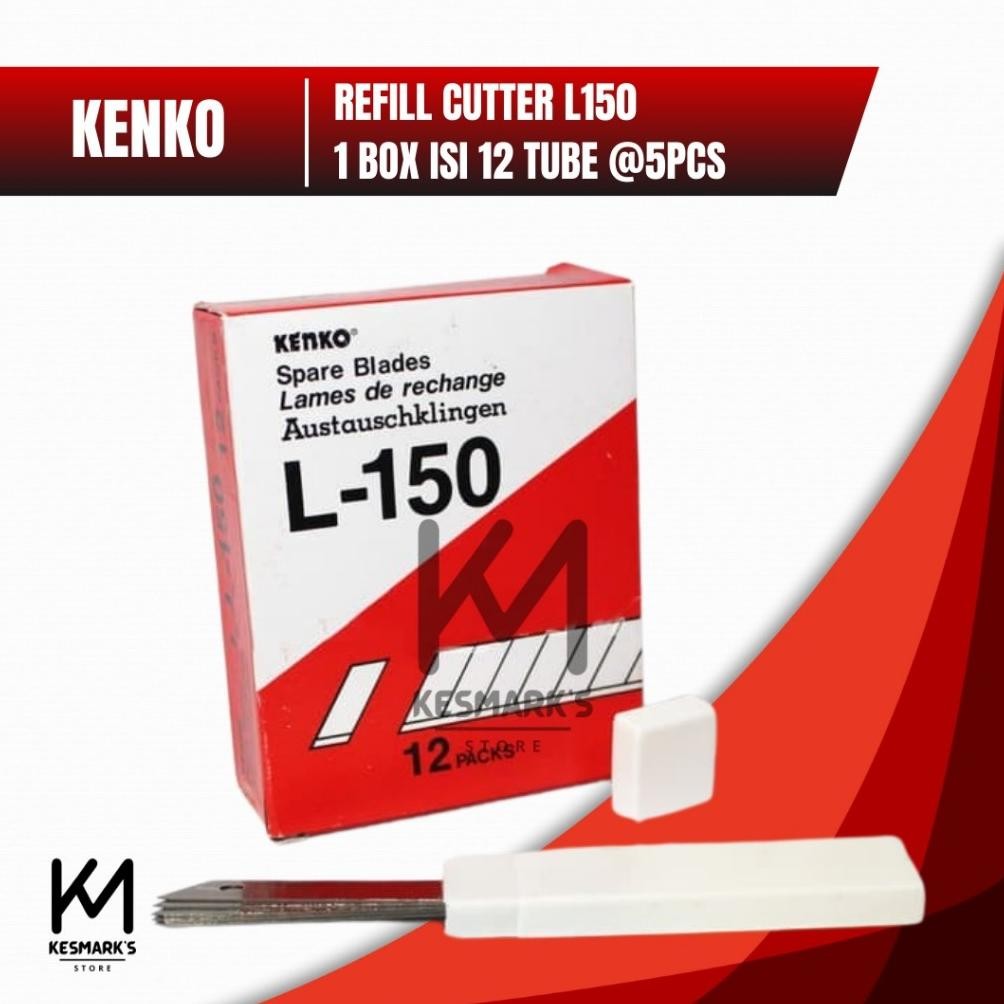 

ISI CUTTER KENKO L 150 ISI PISAU CUTER L150 REFILL KATER BESAR Box Sekotak AST