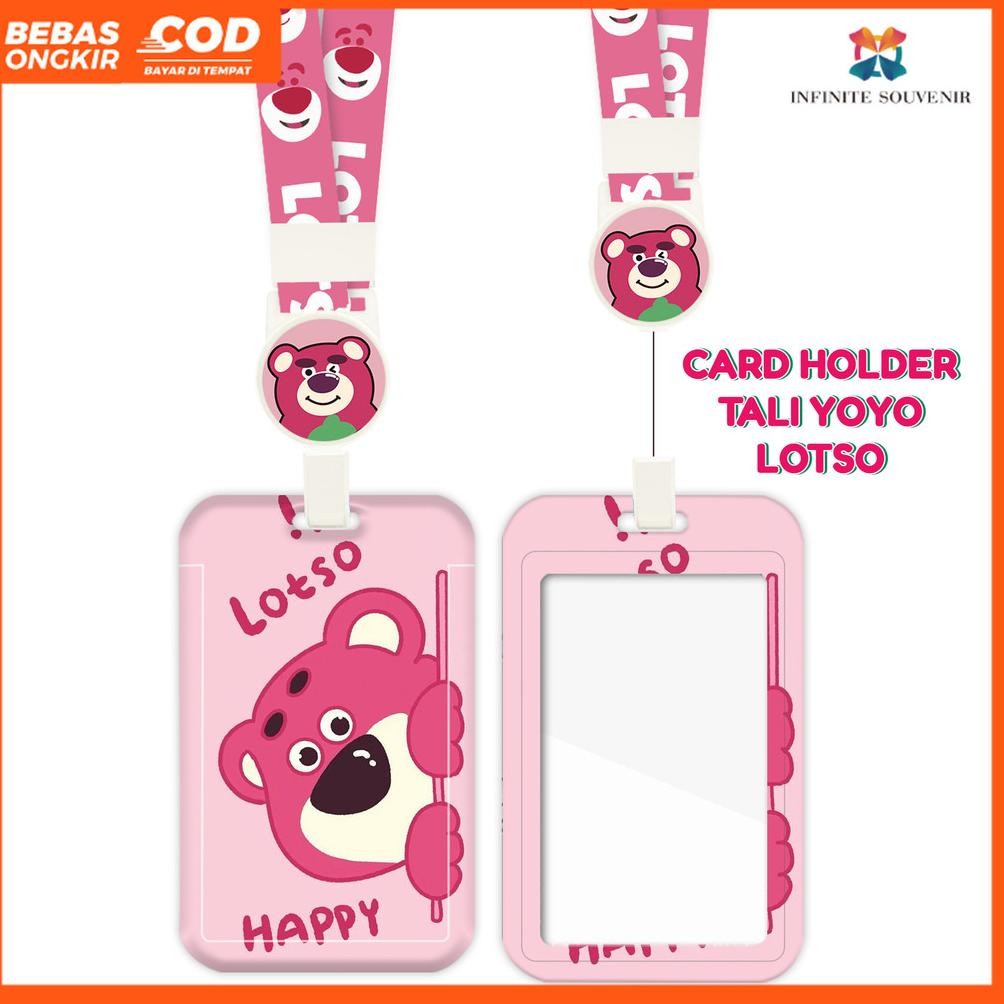 

(N017) ID Card Holder Tali Yoyo Lotso / Nametag Yoyo Lotso / Card Holder Yoyo / Lotso / Card Holder Tali Bisa Ditarik AST