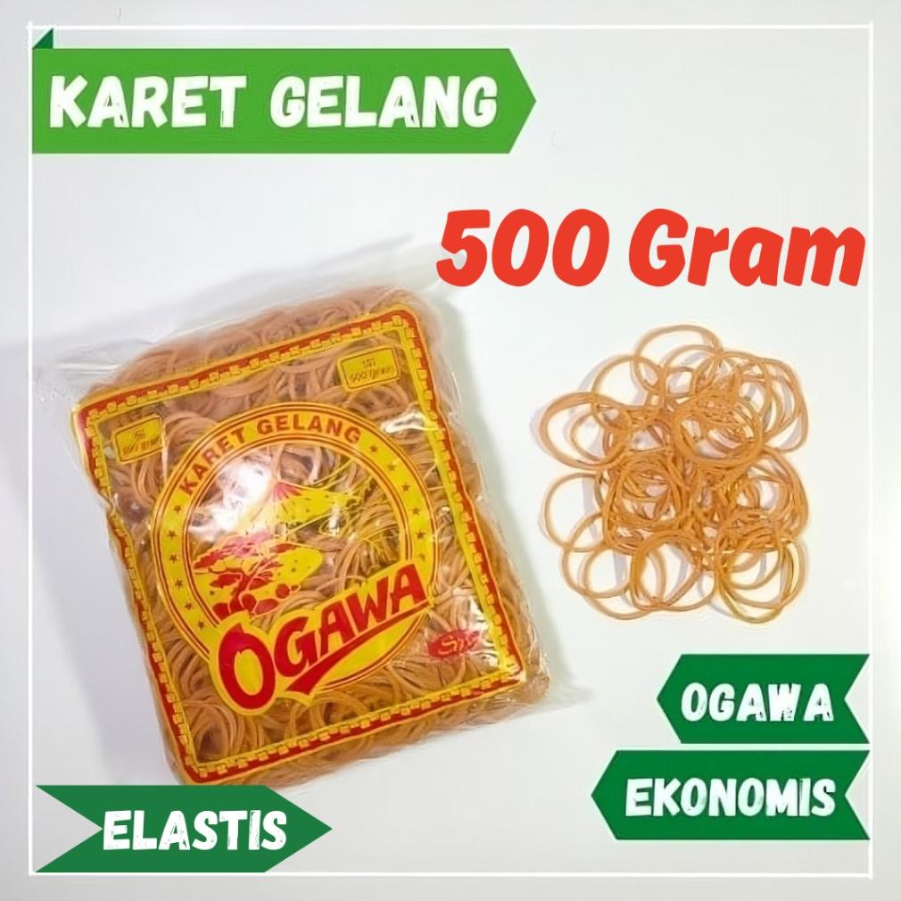 

Karet Gelang Kuning 500 Gram Ekonomis 16mm / Karet 500gram AST