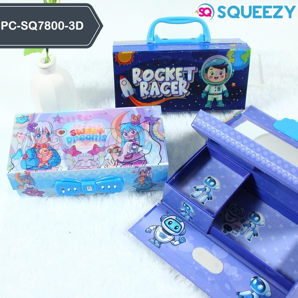 

Kotak Pensil Kode Susun Tingkat Cermin Dengan Gambar 3 Dimensi AST