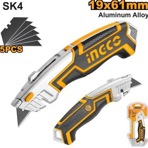 

PISAU CUTTER MINI SERBAGUNA GRATIS 5 MATA INGCO INGCO HUK6118 Utility Knife AST