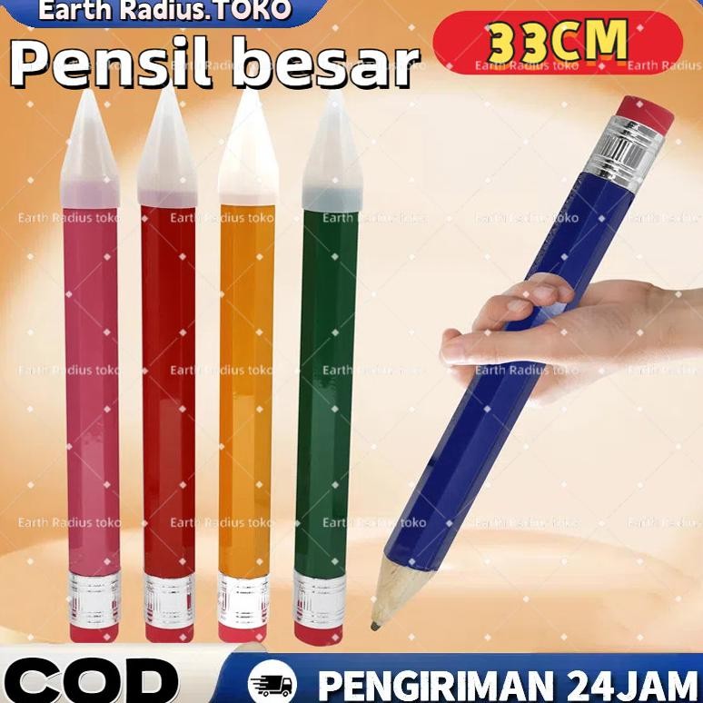 

Pensil kerajinan Pensil Jumbo Besar 33 CM Mainan Pencil Pensil Jumbo Hiasan Photo Kado