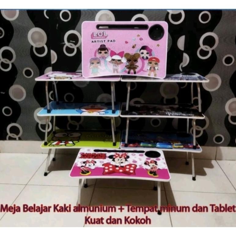 

Meja belajar / Meja laptop karakter Dan Tempat Gelas AST