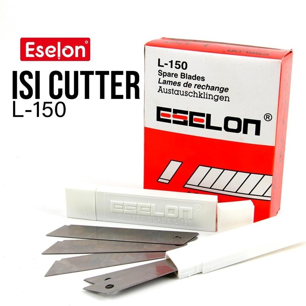 

[ES.JKT] 12tubes Isi Cutter L-150 Eselon / 1box Isi Pisau Cutter L-150 AST