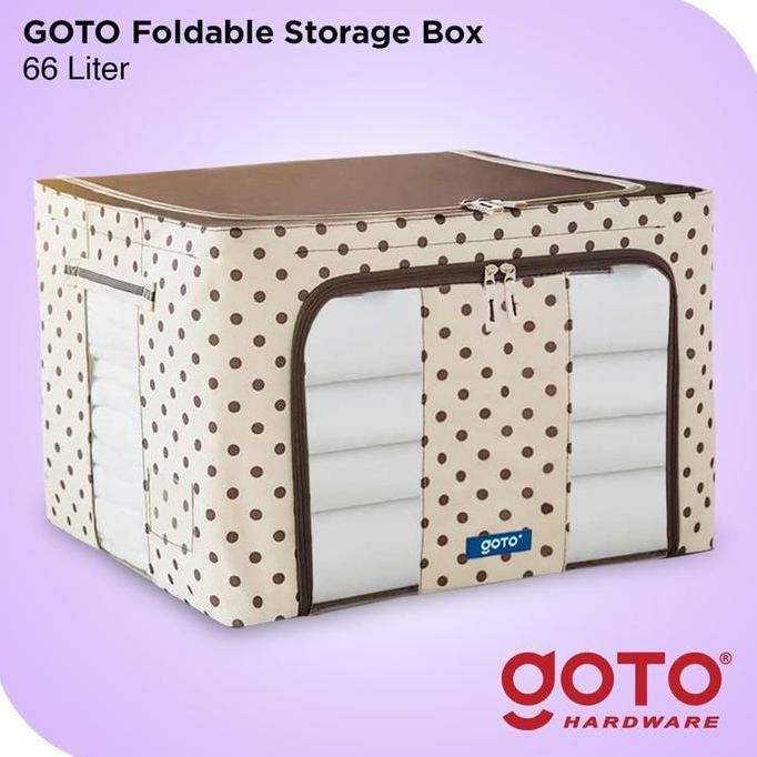 

Terlaris Storage Box 66 Liters Double Zipper Frame Baja Large Multifungsi