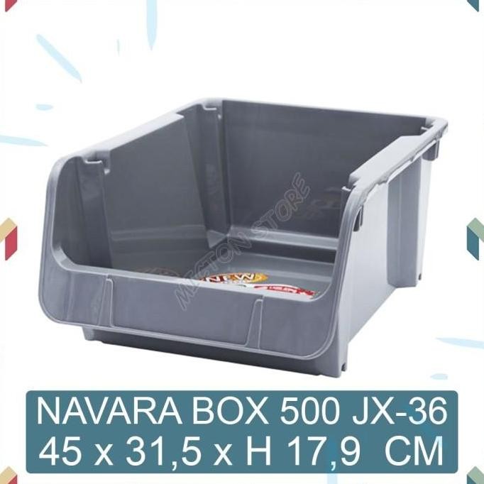 

Terlaris Micton Lion Star Kotak Penyimpanan Susun Tumpuk Navara Box 500 Jx-36 7