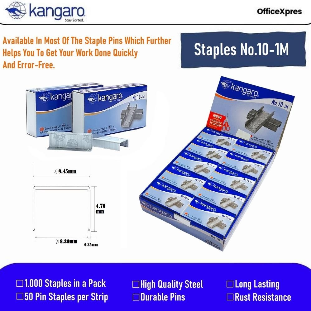 

Isi Hekter / Isi Jepretan / Isi Staples Besar No.3 / Isi Stapler / Isi Staples Kecil No. 10 Kangaro AST