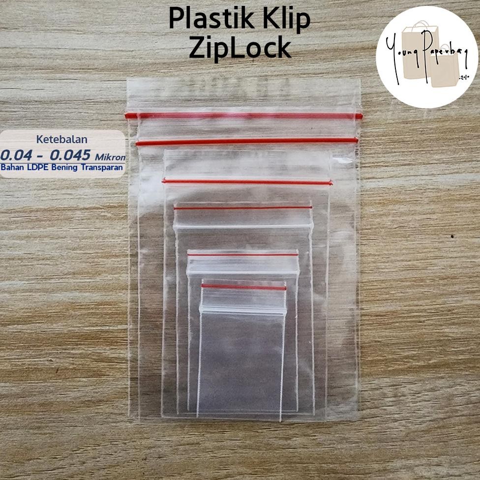 Ur37 Plastik Klip Zip Lock / Ziplock Ldpe Serbaguna Utk Makanan/Baju/Dll  (Per 1 Kg)