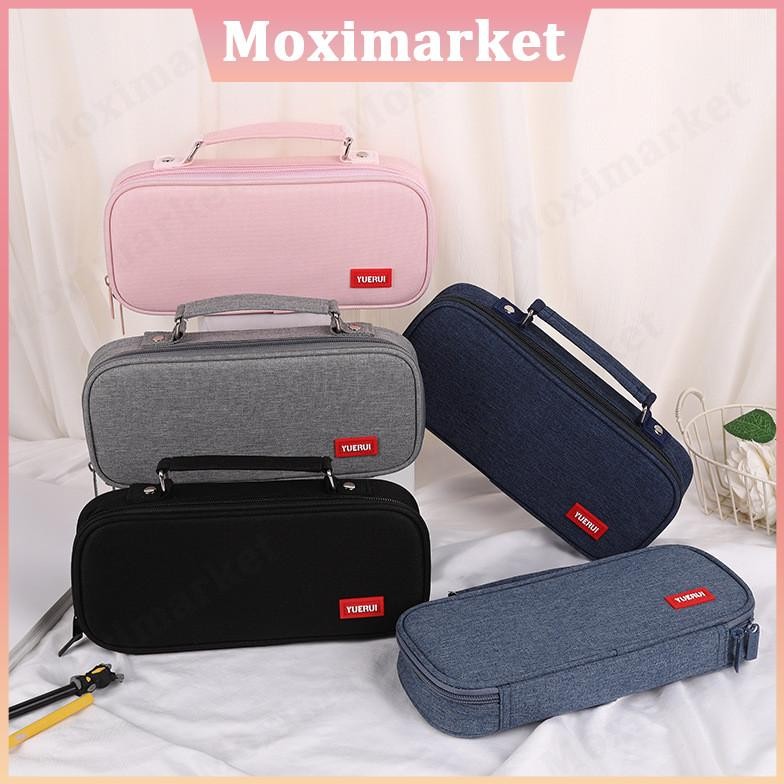 

Pensil Pencil Case Large Capacity Transparan /Tempat Pensil Ritsleting Kapasitas Besar Kotak Pensil Lima Lapis Alat Tulis Terbuka Ganda Multifunction Double Layer Pen Bag Tas Pensil AST
